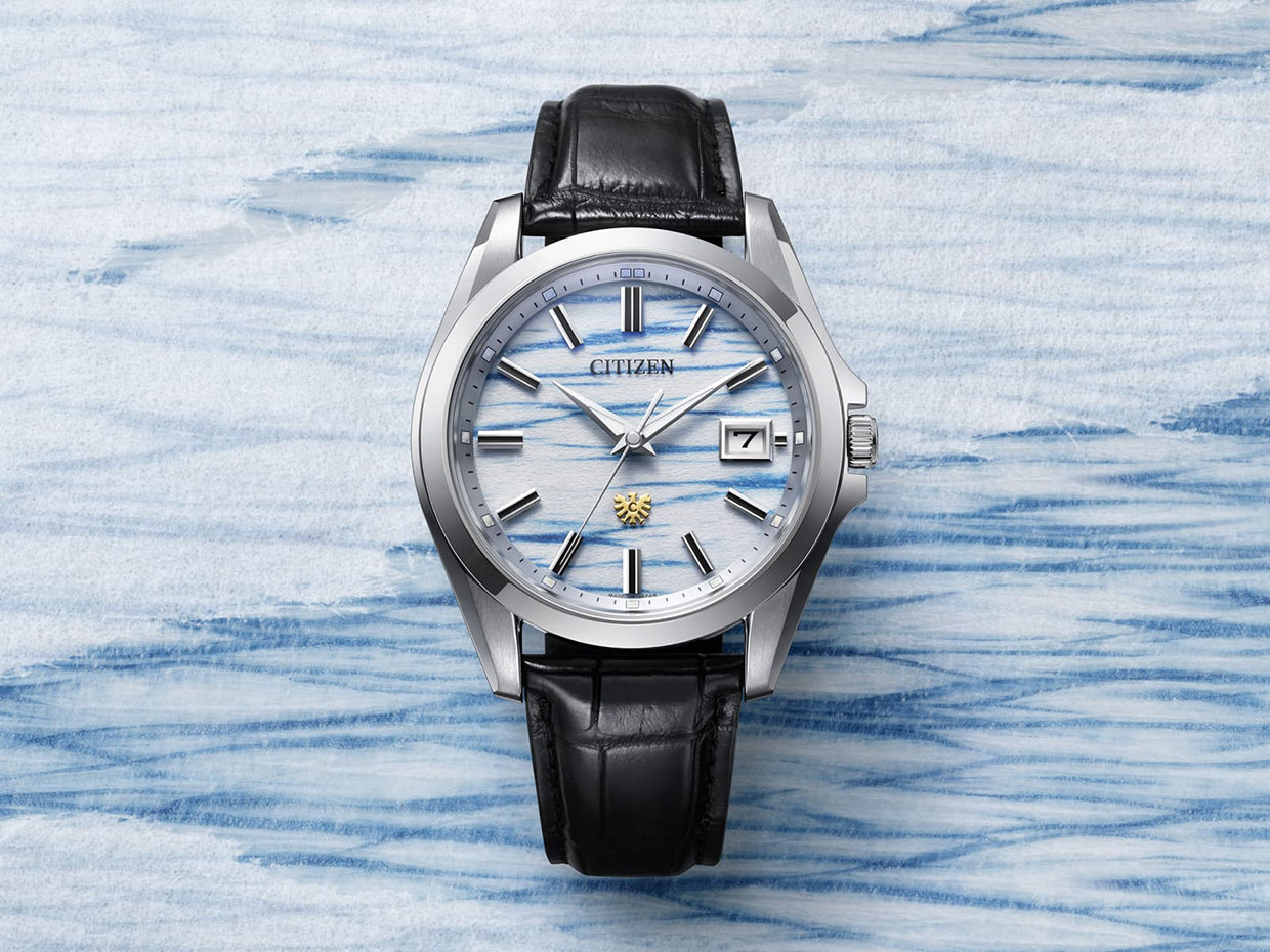 The Citizen Rilis AQ4090-08A Menggunakan Hand-dyed Indigo Washi Paper Dial dan Eco-Drive Akurasi Tinggi