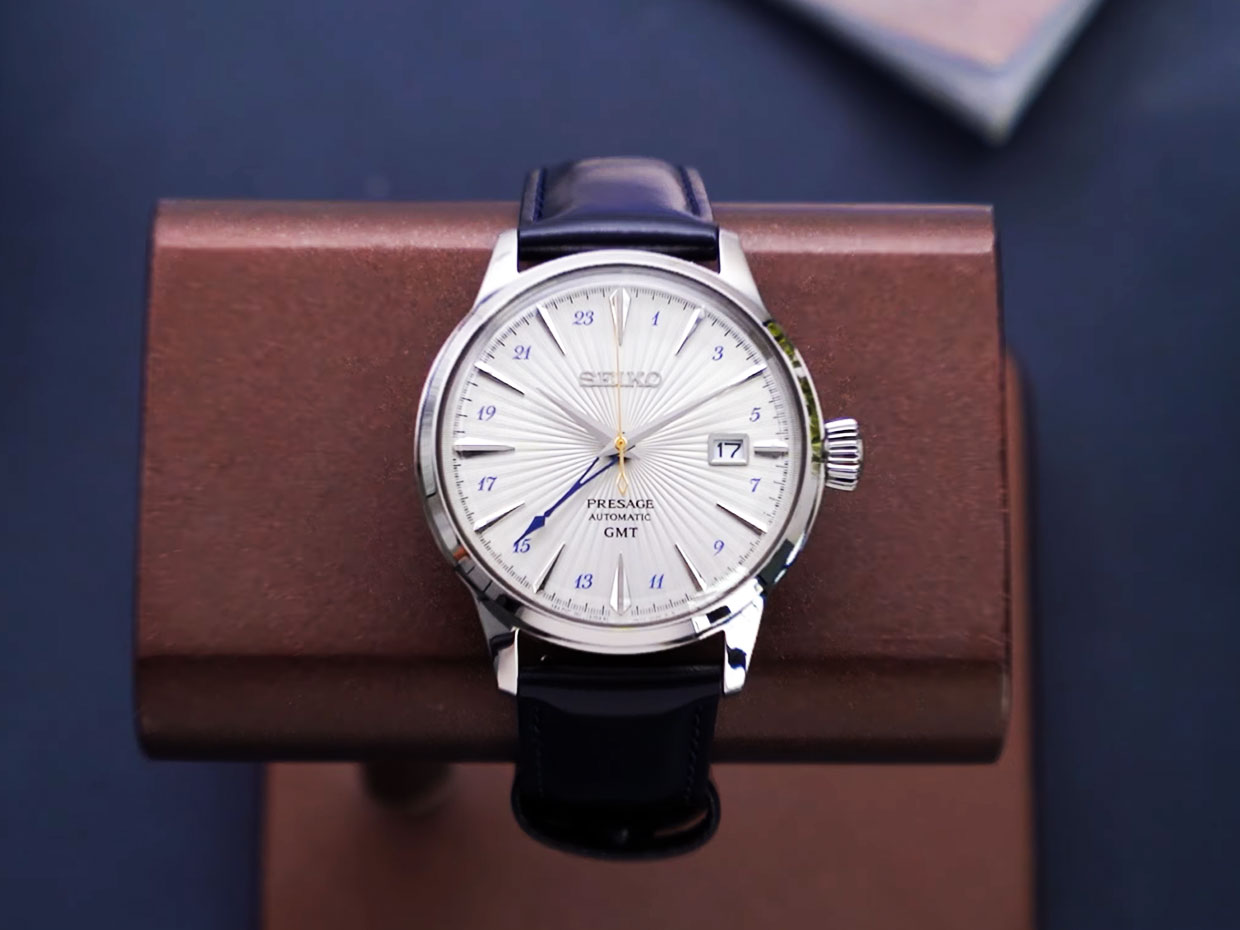 Hands-On Review Seiko Presage GMT SSK049J1: Membaca Waktu dalam Keindahan Dial Cocktail Silver Bullet