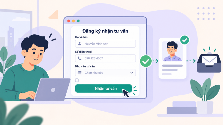 Cách thiết kế form liên hệ tăng tỷ lệ khách hàng để lại thông tin